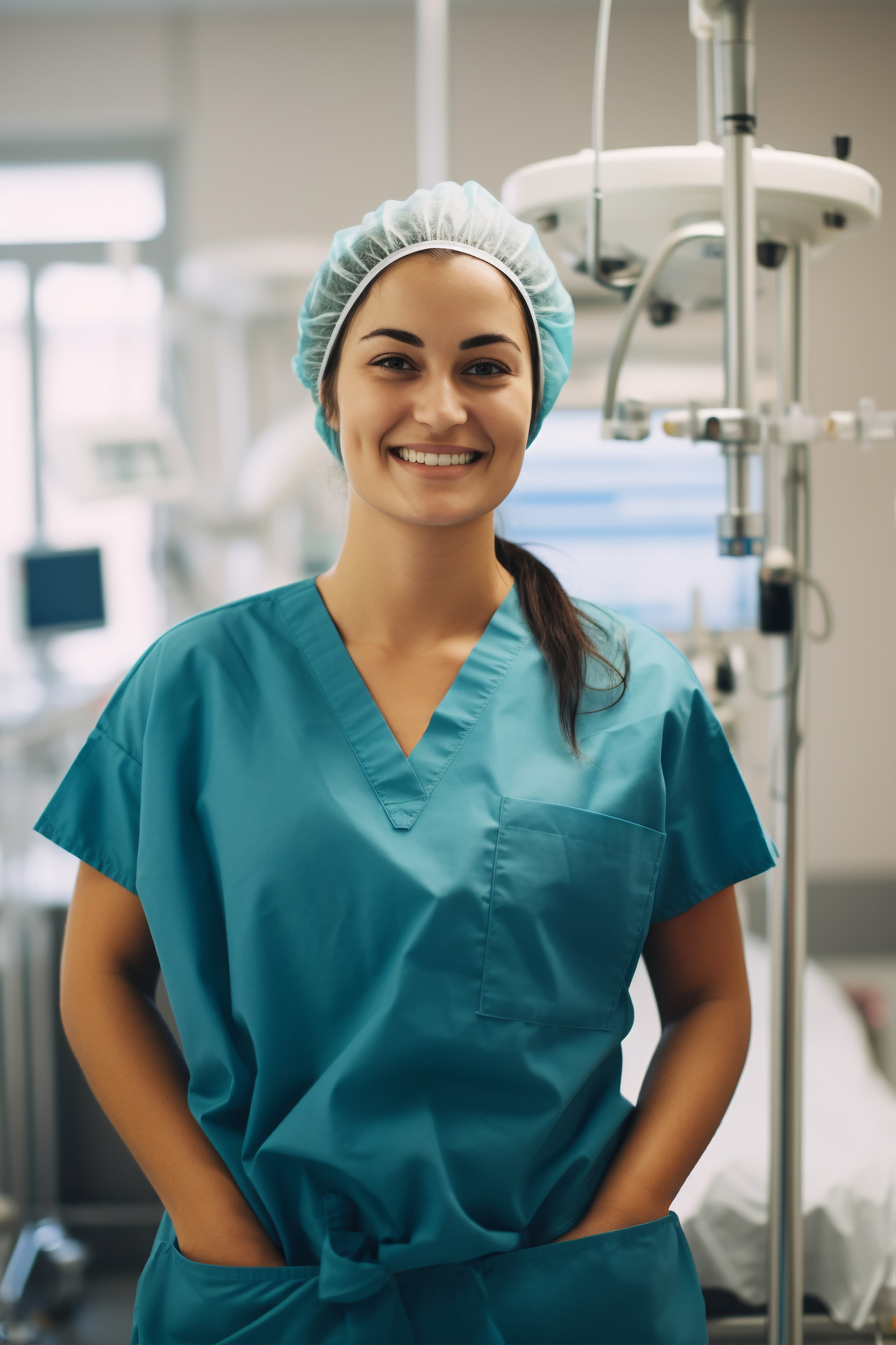 Nurse providing care at the hospital
